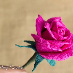 Crochet Rose Pattern - Crochet Pattern for Wedding Bouquets and Home Decoration - Crochet Flower Pattern - PDF Pattern