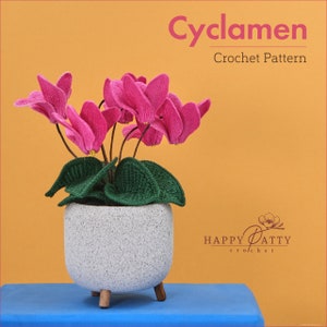 Crochet Cyclamen Flower Pattern - Crochet Pattern for Cyclamen Flower