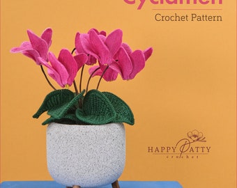 Crochet Cyclamen Flower Pattern - Crochet Pattern for Cyclamen Flower