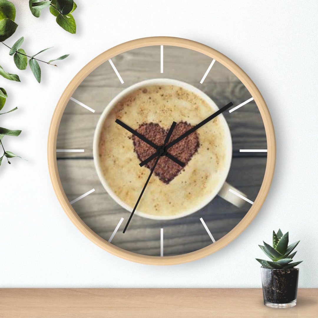 Cute Coffee Wall Clock Etsy