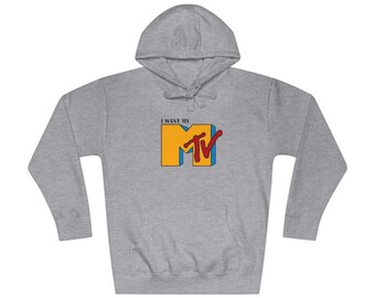 1980s MTV Flashback Unisex Fleece Hoodie