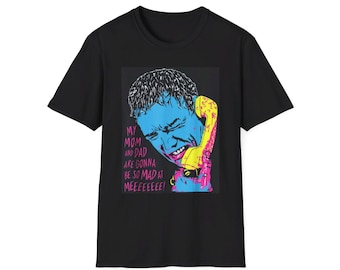 Scream Movie Colorful Funny Unisex Graphic Tee, Horror Film, Stu Macher Billy Loomis