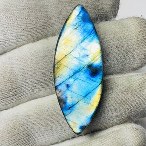 Labradorite blue multi fire labradorite loose gemstone Marquise shape Labradorite handmade labradorite for making jewelry (46x13x7mm) 49crt