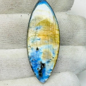 Natural labradorite multi fire labradorite loose gemstone Marquise Labradorite handmade labradorite for making jewelllery (45x18x6mm) 45crt