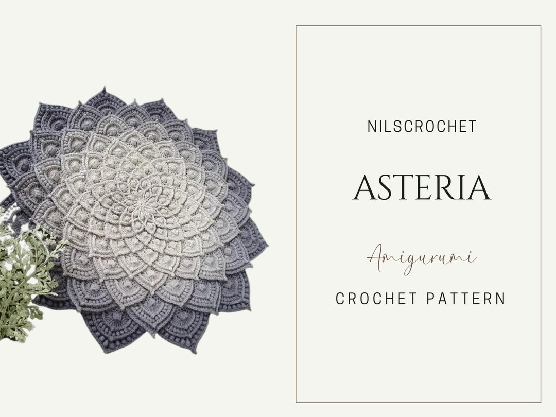 Asteria Crochet Pattern Asteria Flower Crochet Pattern Etsy