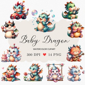 Draak aquarel, draak sublimatie, fantasie clipart, schattige baby draak clipart, fantasie png, slapende baby draak clipart, baby draak png