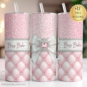 Boss Babe Tumbler Wrap, Boss Lady Tumbler 20 Unze Skinny Sublimation Design Unternehmerin PNG, Frau Geschäftsinhaber Design Girl Boss Png