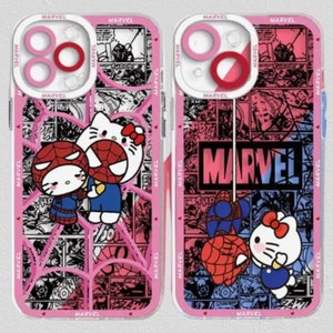 Hello Kitty Spiderman Couple Case for iPhone 15,14,13 Case, Gifts for  Couples, Y2k Cases Durable Phone Case, Marvel, Matching Cases - Etsy