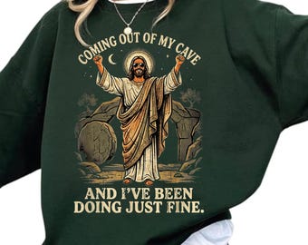 Coming Out of My Cave Shirt Jesus Christian Religion God Shirt