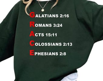 Grace Acrost1c 5 Christian Faith Bible Verse Scriptures Shirt