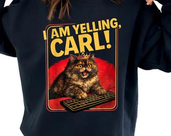 I Am Yelling, Carl! Funny Donut Cat Shirt