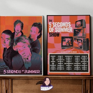 5 Seconds of Summer - The Show - Alt Tour Posters - Printable Digital Download