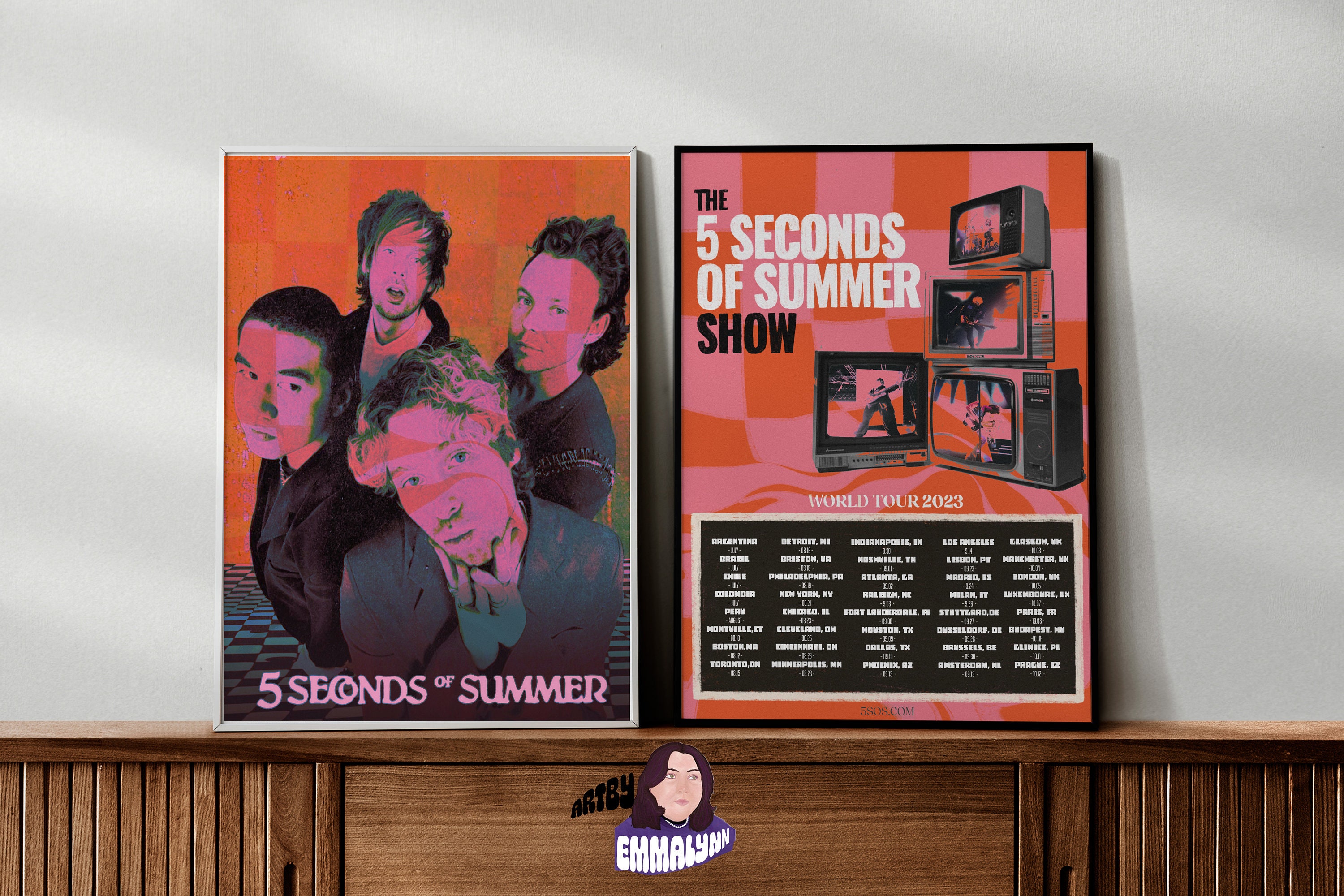 5 seconds of summer のサイン入りポスター 5 Seconds of Summer - the Show - Alt Tour Posters - Printable