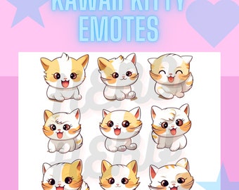 superposición de serpentina de corriente de gatito subinsignia de gesto de gato de contracción kawaii