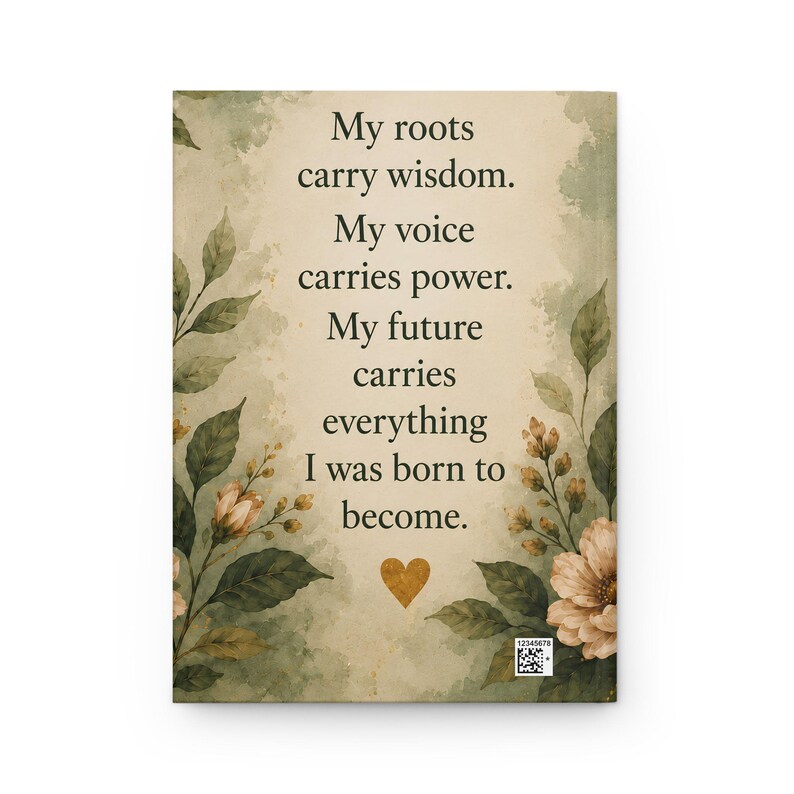 Rooted In Grace Journal, Black Woman Empowerment Notebook, 5x7 Hardcover Journal, Inspirational Self Care Gift For Her Hardcover Journal image 6