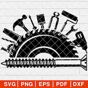 House Repair Builder SVG PNG, House Repair svg, Repair Tools svg, Construction svg, Builder svg, Repairman svg, House Repair Service [EP-66]