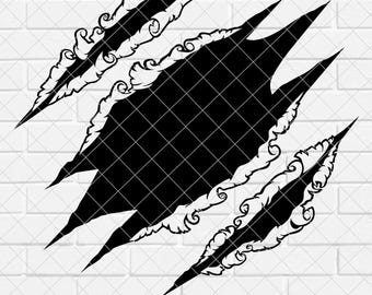 Claw Mark SVG PNG, Claws svg, Animal Scratch svg, Scratches svg,Ripped svg, Claw svg Bundle, Rip Clipart, Claw Scratch svg [EP-117]