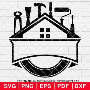 House Repair Builder Svg, House Repair Svg, Repair Tools Svg, Construction Svg, Builder Svg, Repairman Svg, House Repair Service [EP-37]