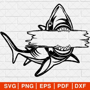 Shark In The Ocean SVG PNG, Shark svg, Shark Design svg, Shark Silhouette, Shark Clipart, Shark Face svg, Shark Fish svg [EP-88]
