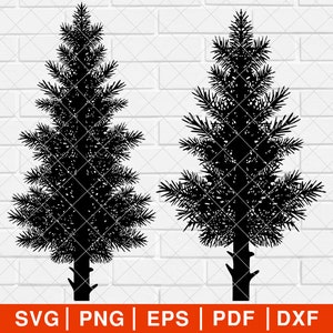 Pine Trees SVG PNG, Forest svg bundle, Tree Line svg, Christmas Tree svg, Pine Tree Silhouette, Trees Vector [EP-79]
