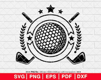 Golf SVG, Golf Namensrahmen-Svg, Golfball-Svg, Golf Clipart, Golf Cricut, Golf-Vektorgrafik, Golf Club-Svg, Golf Cut-Datei, Golf-Svg [EP-45]