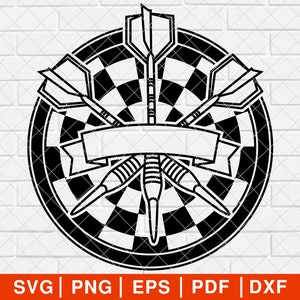 Dart board SVG PNG, Dart board png, Dart board and Dart Clipart, Dart Game svg, Dart Target svg, Darts svg, Darts logo svg [EP-62]
