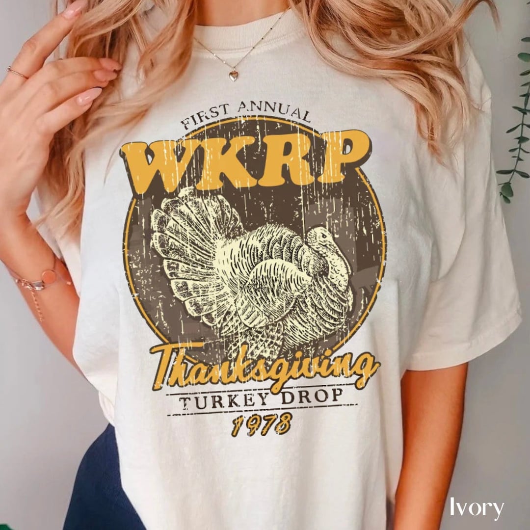 First Annual WKRP Thanksgiving Day Turkey Drop Shirt WKRP Etsy