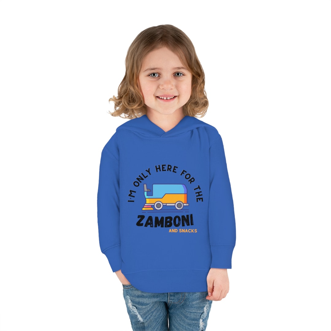 Im Only Here for the Zamboni and Snacks Toddler Pullover Etsy