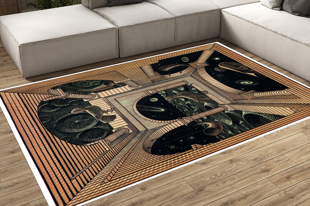 Tunnel Rug, Optical Illusion Rug, Illusion Rug, Rectangular Illusion