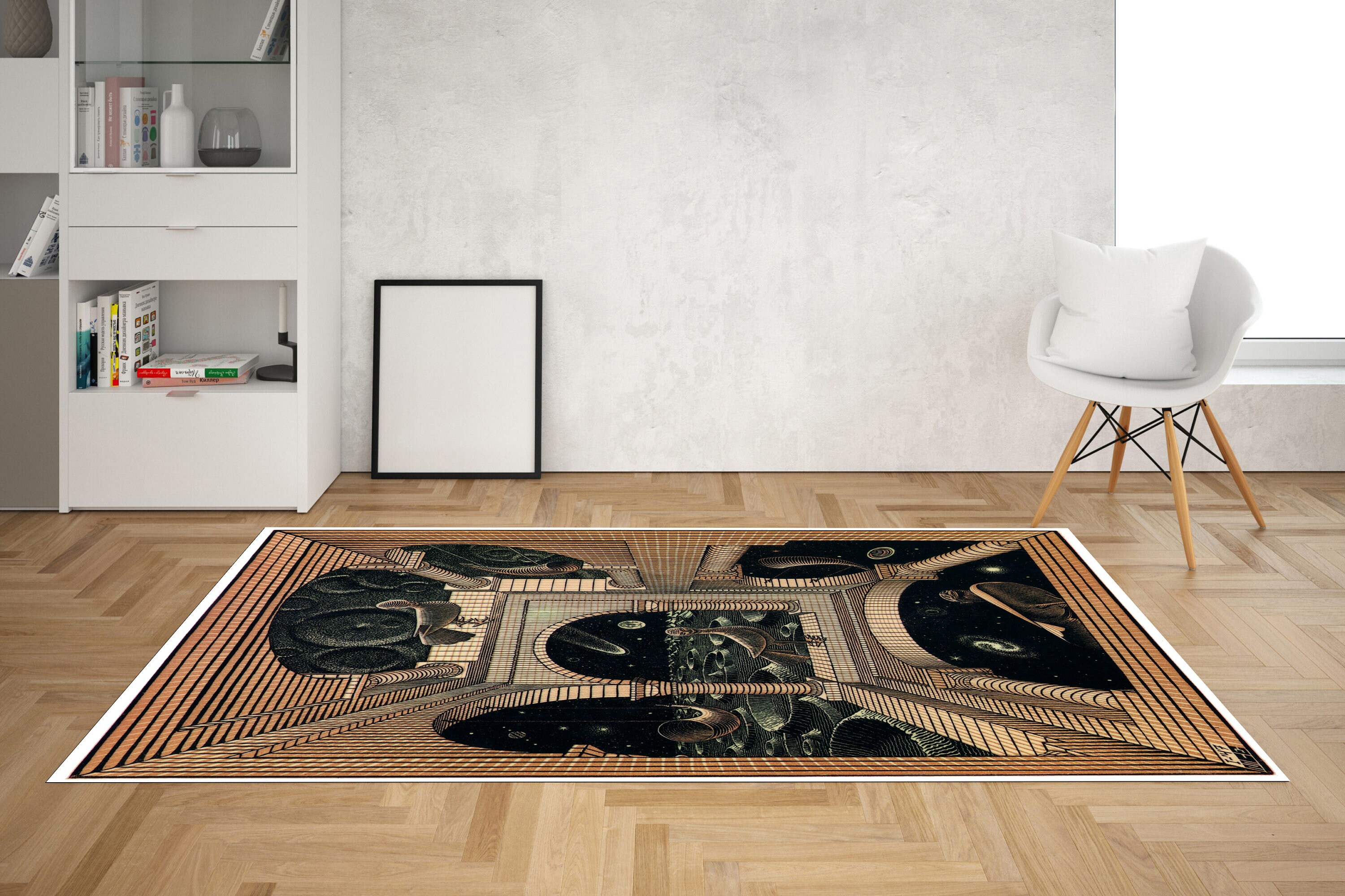 Tunnel Rug, Optical Illusion Rug, Illusion Rug, Rectangular Illusion