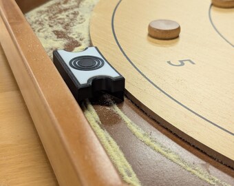 Octagonal Crokinole Powder Plow - 3D Printed Gliss Powder Organizer - Ditch Maintenance Board Accessory