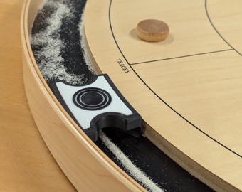 Original Crokinole Powder Plow - 3D Printed Gliss Powder Organizer - Ditch Maintenance Board Accessory