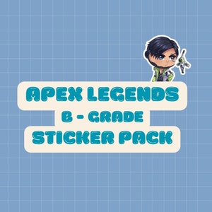 Apex Legends B Grade Sticker Pack - Pack Of 5 - Mystery Box - Vinyl Laptop Stickers - Custom Stickers - Gift For Gamers Him And Her