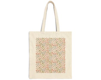 Watercolor Polka Dot Tote Bag | Colorful Confetti Canvas Tote