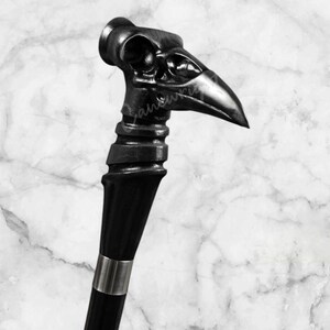 - Raven Head Walking Stick  
- Black Walking Cane  
- Gothic Walking Cane  
- Steampunk Walking Stick  
- Handmade Wooden Cane  
- Victorian Walking Stick  
- Collectible Walking Cane  
- Unique Walking Stick  
- Carved Wooden Cane  
- Antique Style Cane  
- Raven Handle Cane  
- Luxury Walking Stick  
- Personalized Walking Cane  
- Fantasy Walking Stick  
- Elegant Wooden Cane  
- Stylish Walking Stick  
- Mythical Bird Cane  
- Walking Stick for Men  
- Cosplay Walking Cane