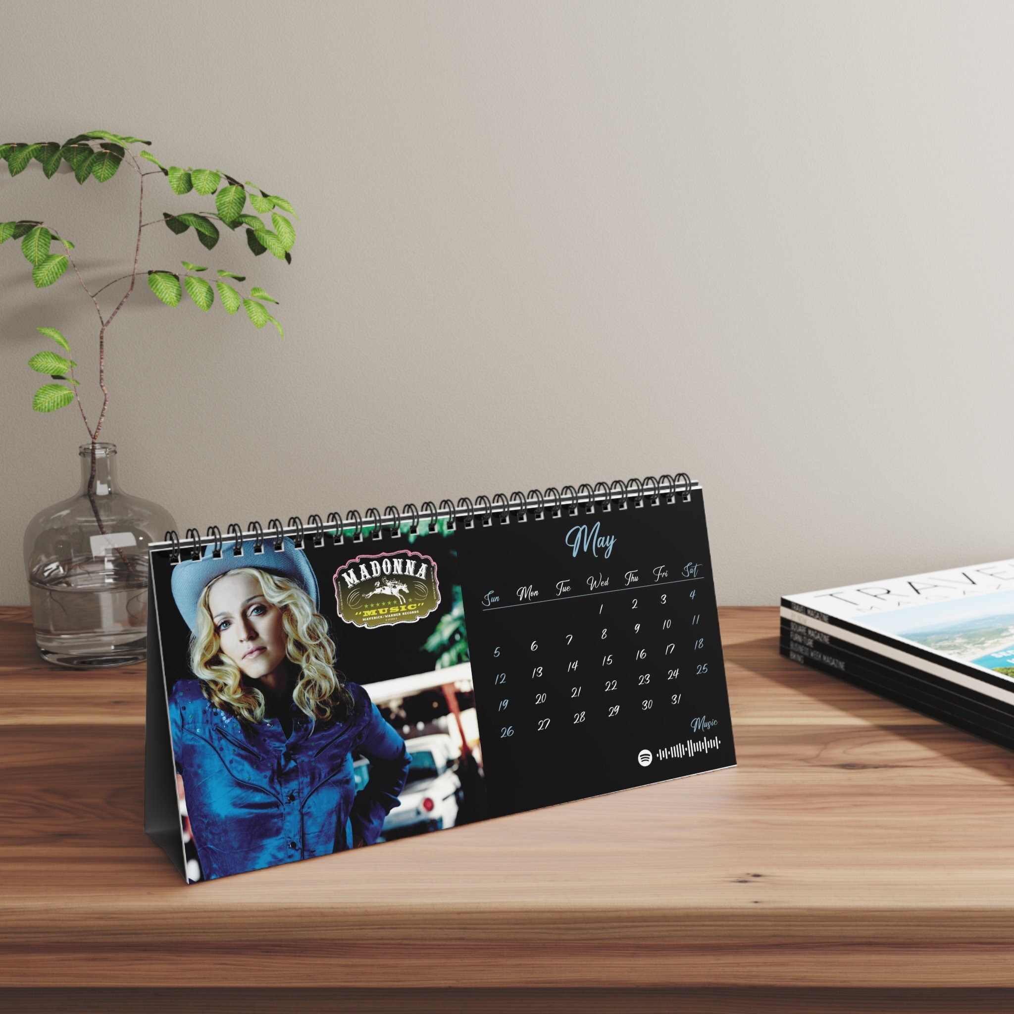 2024 Madonna Desk Calendar, 2024 Desk Calendar sold by White Mossi