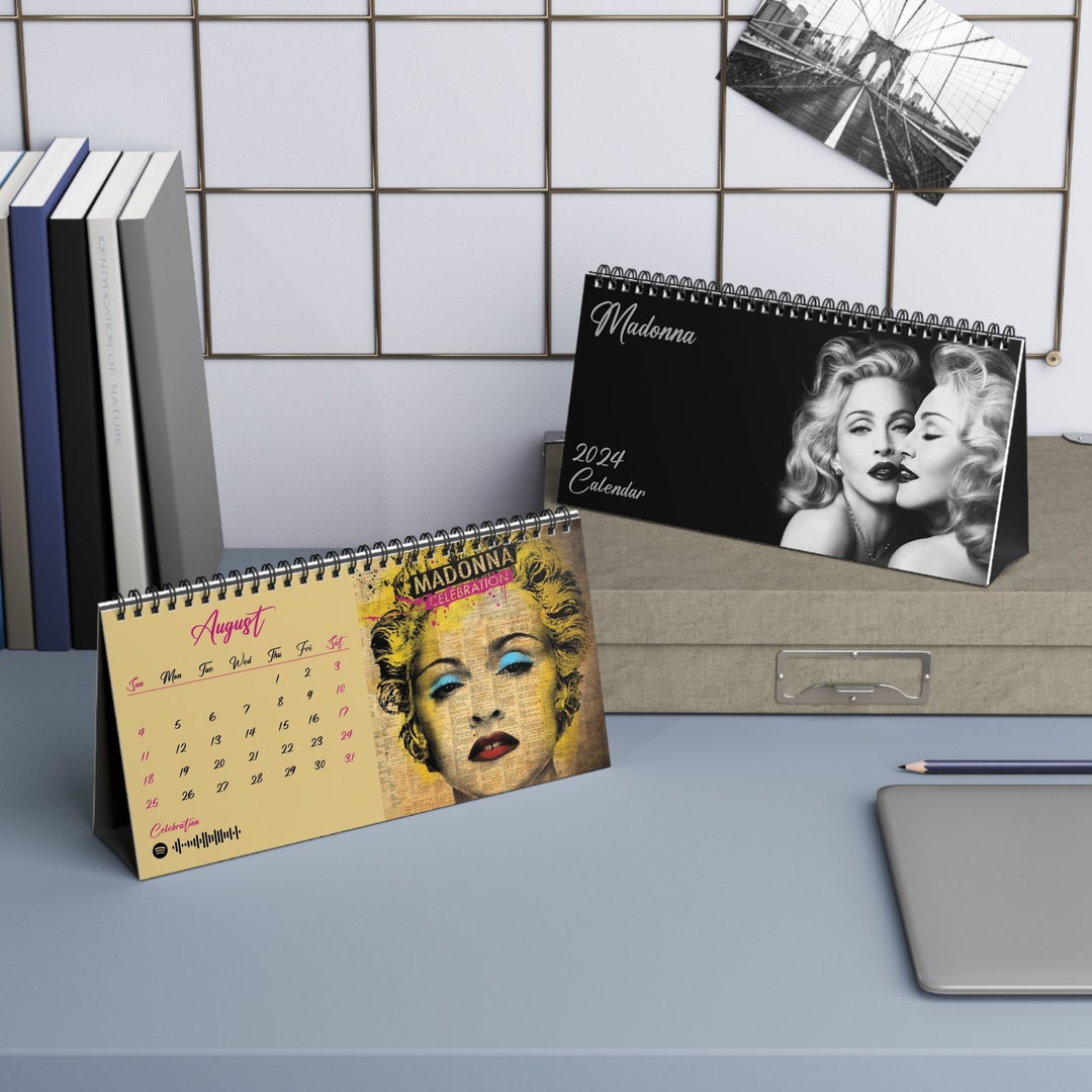 2024 Madonna Desk Calendar 2024 Desk Calendar Madonna 2024 Etsy Canada