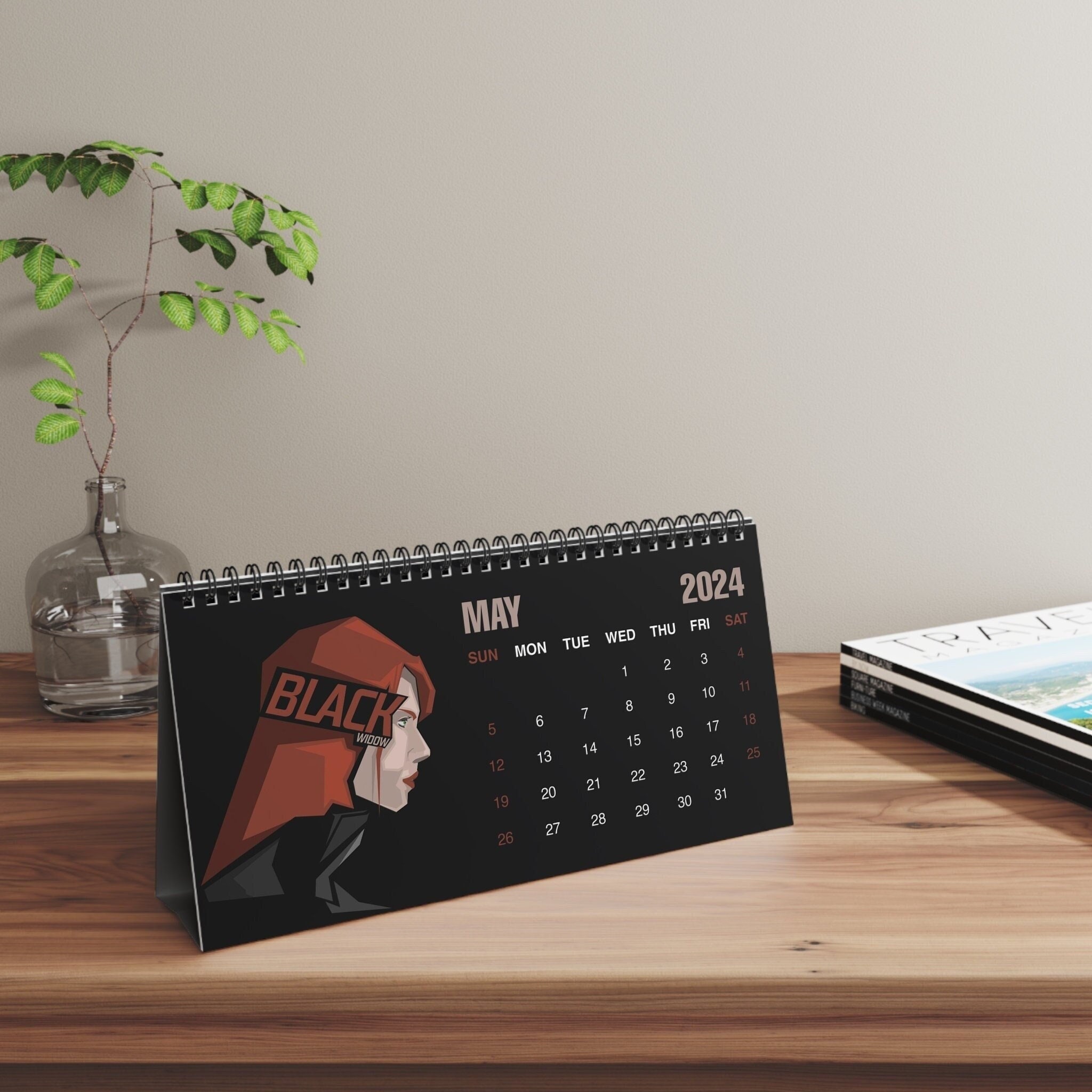 2024 Marvel Desk Calendar, 2024 Desk Calendar sold by Bird SKU