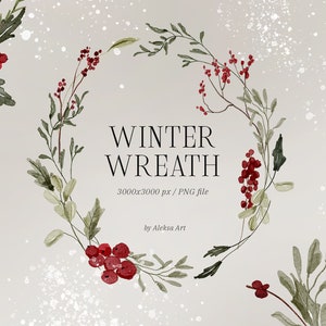 Guirlanda De Natal Clipart Moldura Floral Cartão De Convite Em Aquarela Png Guirlanda De Verde De Inverno Folhas Ramo Para Cartão De Felicitações De Natal