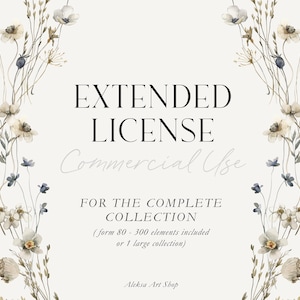 Uitgebreide licentie - vorm 80 - 300 elementen inbegrepen of voor 1 grote collectie van AlekaArtShop