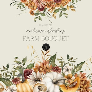 Aquarell Wildblumen Herbst Rahmen Clipart Saison Blumenwiese Blumen Herbst Kürbis Rustikale Hochzeit Einladen Karte Blumenstrauß Sublimation Png