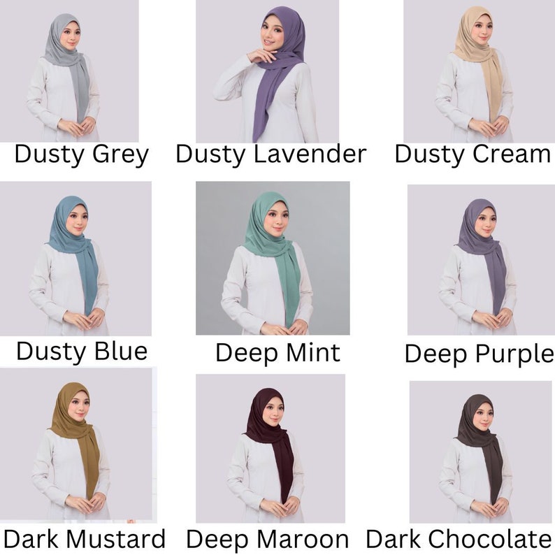 Instant Hijab Ready To Wear 40 Color Available Cotton Material Scarf For All Casual And Formal Occasion Ramadan Eid Gift Muslim zdjęcie 8