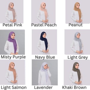 Instant Hijab Ready To Wear 40 Color Available Cotton Material Scarf For All Casual And Formal Occasion Ramadan Eid Gift Muslim zdjęcie 6
