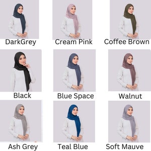 Instant Hijab Ready To Wear 40 Color Available Cotton Material Scarf For All Casual And Formal Occasion Ramadan Eid Gift Muslim zdjęcie 9