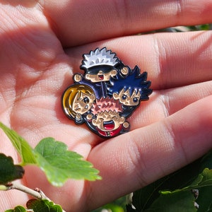 JJK chibi enamel pin