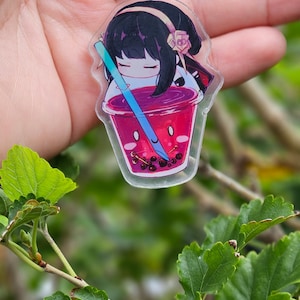 Spy x family sleepy anya boba acrylic keychain