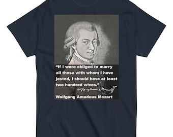 T-Shirt Wolfgang Amadeus Mozart - 200 Wives