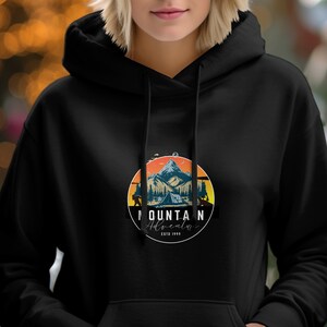 Mountain Adventurehoodie,  Camping life hoodie, hiking in the Mountains, Gift for him, Gift for her Unisex Heavy Blend™ Hooded Sweatshirt