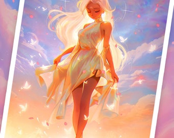 Zodiac - Virgo Poster Print - Astrology Starsign Fanart