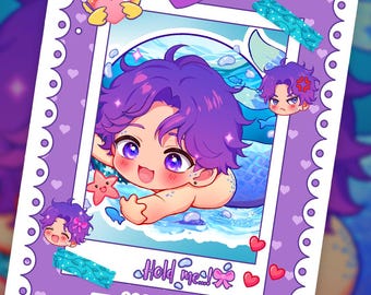 RAFAYEL CHIBI Love and Deepspace Art Print Poster, Gift for Gamer
